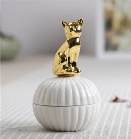 Animal figurine decor jewelry box squirrel rabbit cat bird crafts gift home decor jar | Orazek UK Ltd