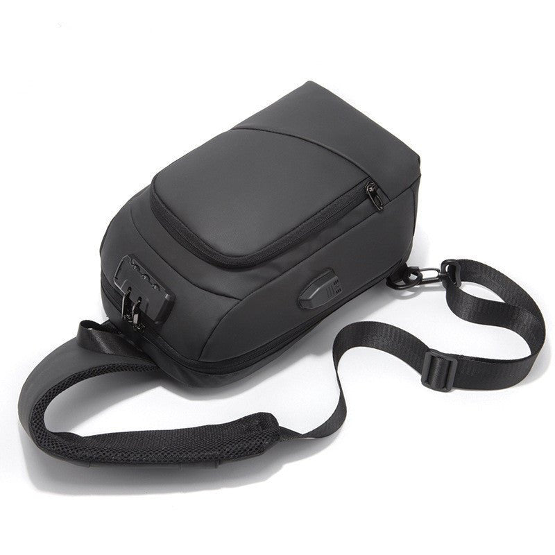 Anti-theft Lock Upscale Chest Bag Men Shoulder Bags USB Charging Crossbody Bags Summer Short Trip Travel Messengers Bag Unisex | Orazek UK Ltd