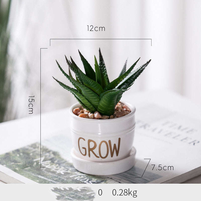 Artificial Green Plant Ornaments Potted Ornaments Green Plants Fake Flower Ornaments | Orazek UK Ltd