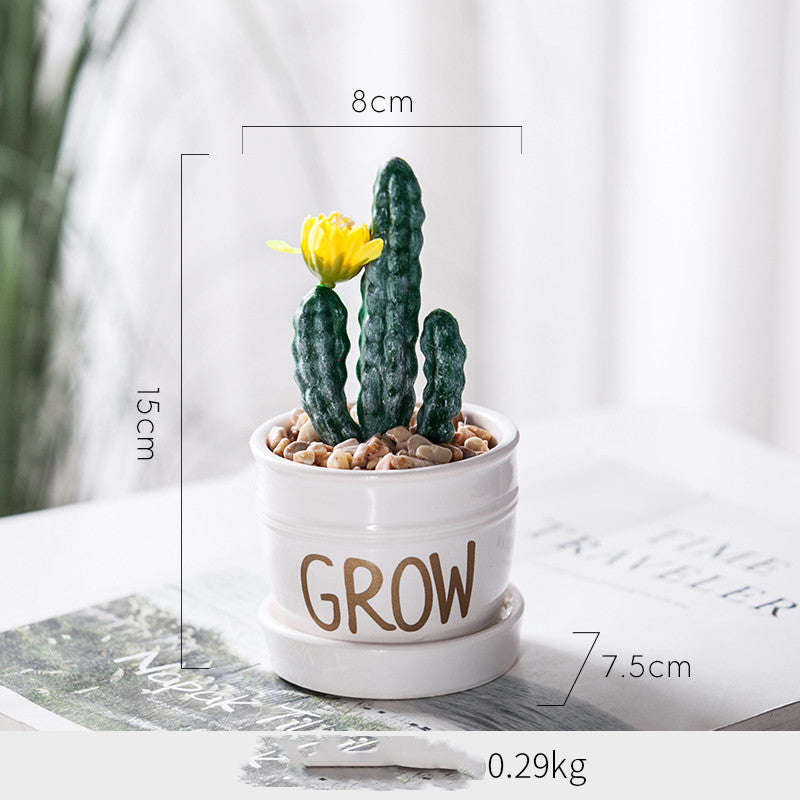 Artificial Green Plant Ornaments Potted Ornaments Green Plants Fake Flower Ornaments Orazek UK Ltd