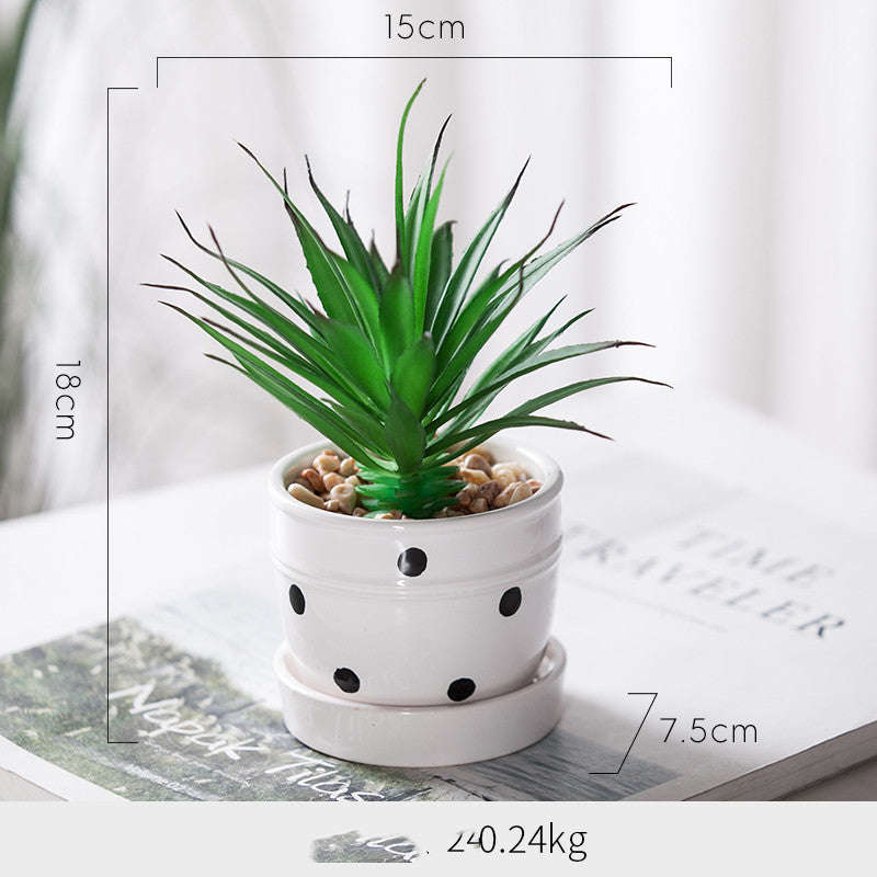 Artificial Green Plant Ornaments Potted Ornaments Green Plants Fake Flower Ornaments Orazek UK Ltd