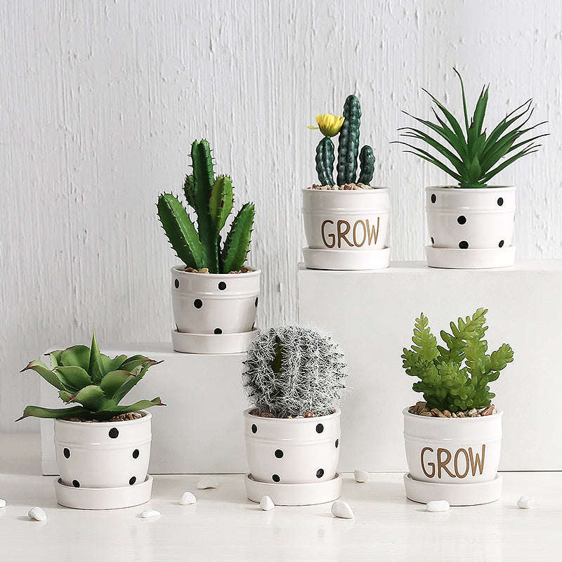Artificial Green Plant Ornaments Potted Ornaments Green Plants Fake Flower Ornaments Orazek UK Ltd