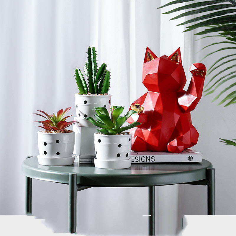 Artificial Green Plant Ornaments Potted Ornaments Green Plants Fake Flower Ornaments Orazek UK Ltd