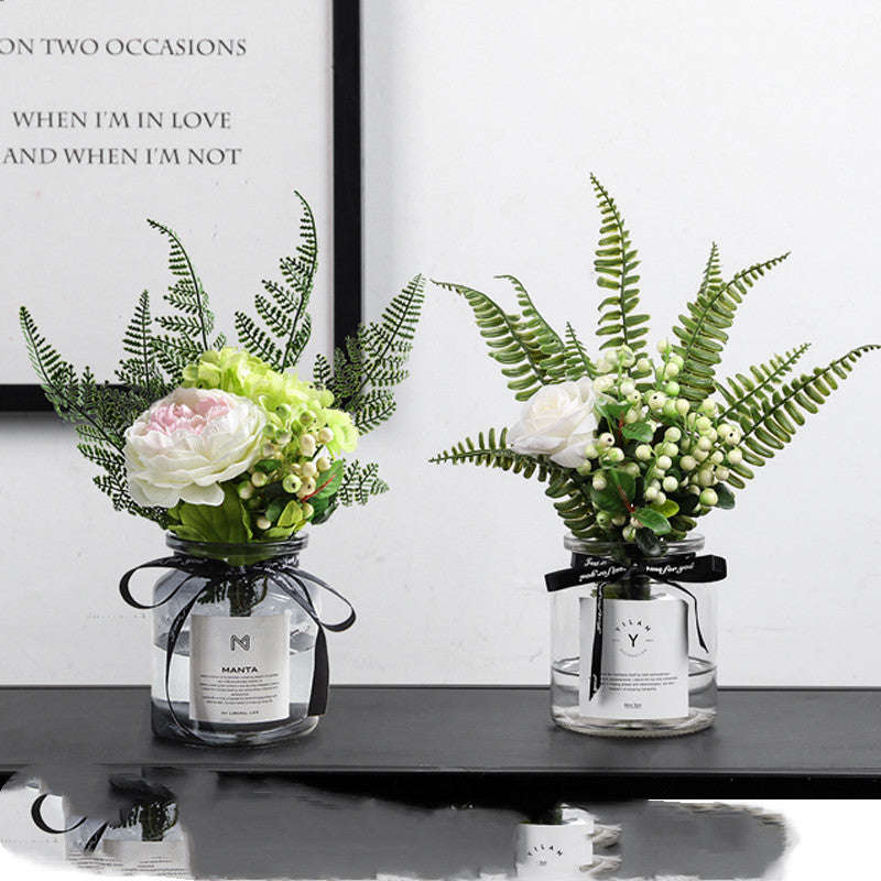 Artificial Green Plant Ornaments Potted Ornaments Green Plants Fake Flower Ornaments Orazek UK Ltd