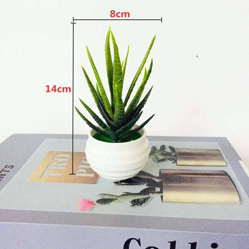 Artificial Green Plants Potted Artificial Flowers Small Ornaments | Orazek UK Ltd