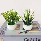 Artificial Green Plants Potted Artificial Flowers Small Ornaments | Orazek UK Ltd