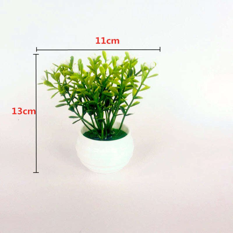 Artificial Green Plants Potted Artificial Flowers Small Ornaments | Orazek UK Ltd