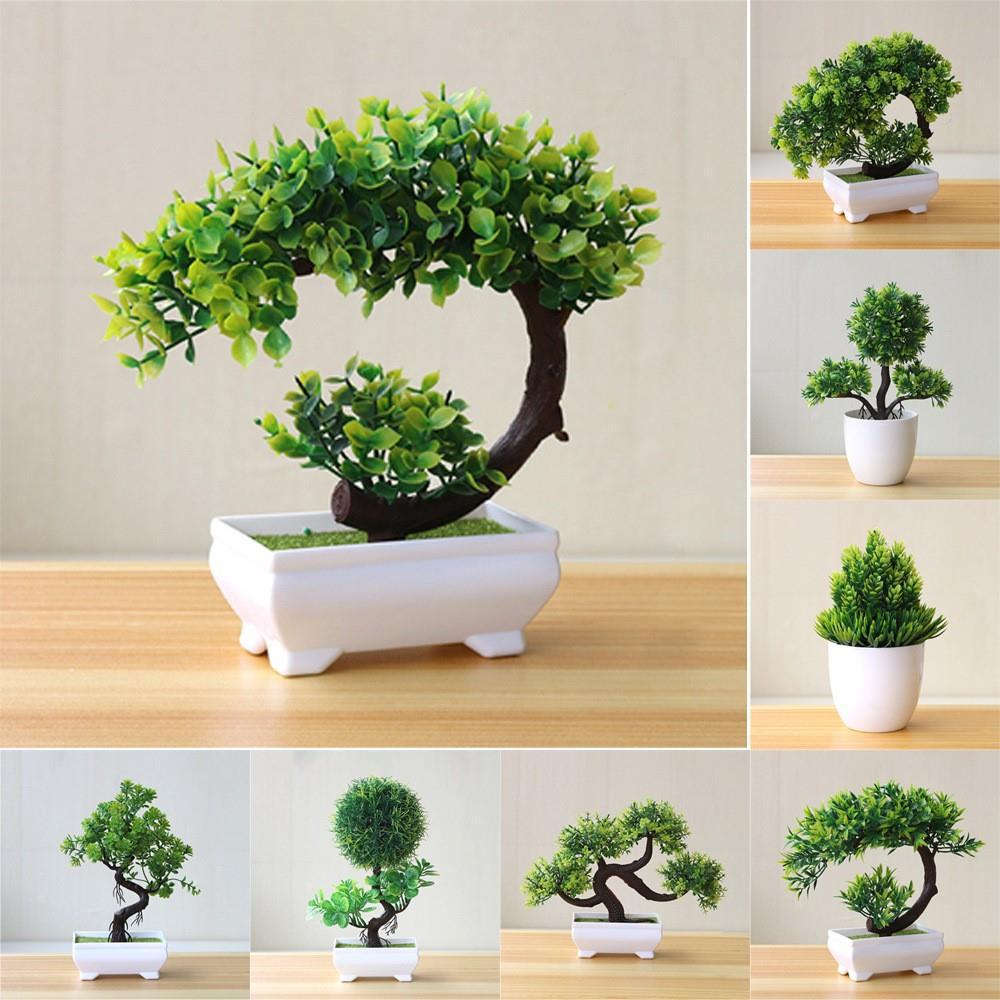 Artificial Potted Green Small Arborous Plants | Orazek UK Ltd