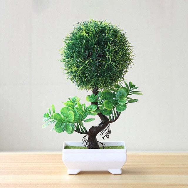 Artificial Potted Green Small Arborous Plants Orazek UK Ltd
