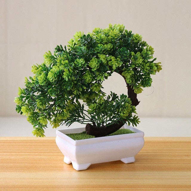 Artificial Potted Green Small Arborous Plants Orazek UK Ltd