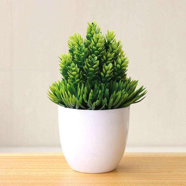 Artificial Potted Green Small Arborous Plants Orazek UK Ltd