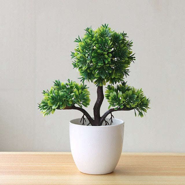Artificial Potted Green Small Arborous Plants Orazek UK Ltd
