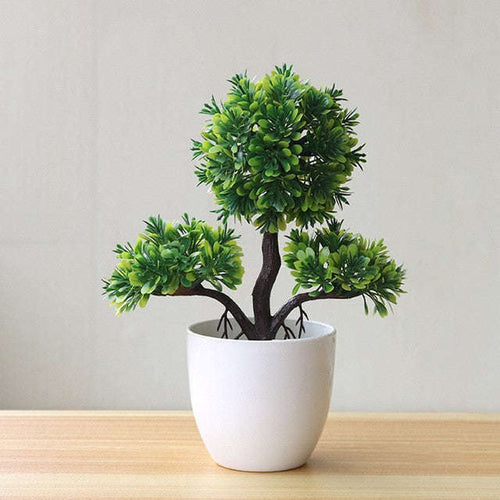 Artificial Potted Green Small Arborous Plants Orazek UK Ltd