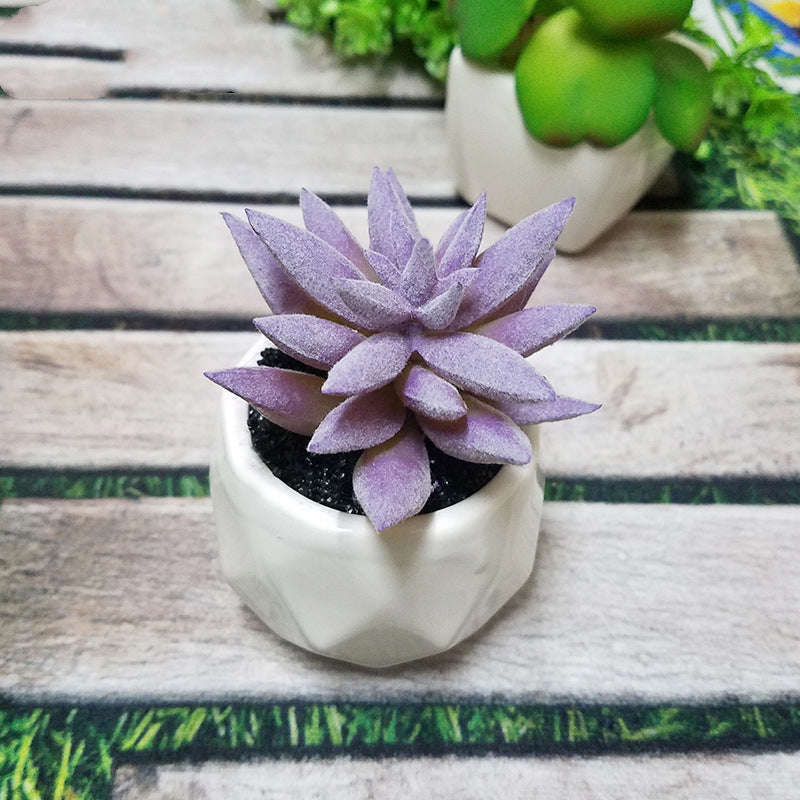 Artificial Succulent Bonsai Creative Ornaments for Home Table Garden Decoration Artificial Plants with Pot | Orazek UK Ltd
