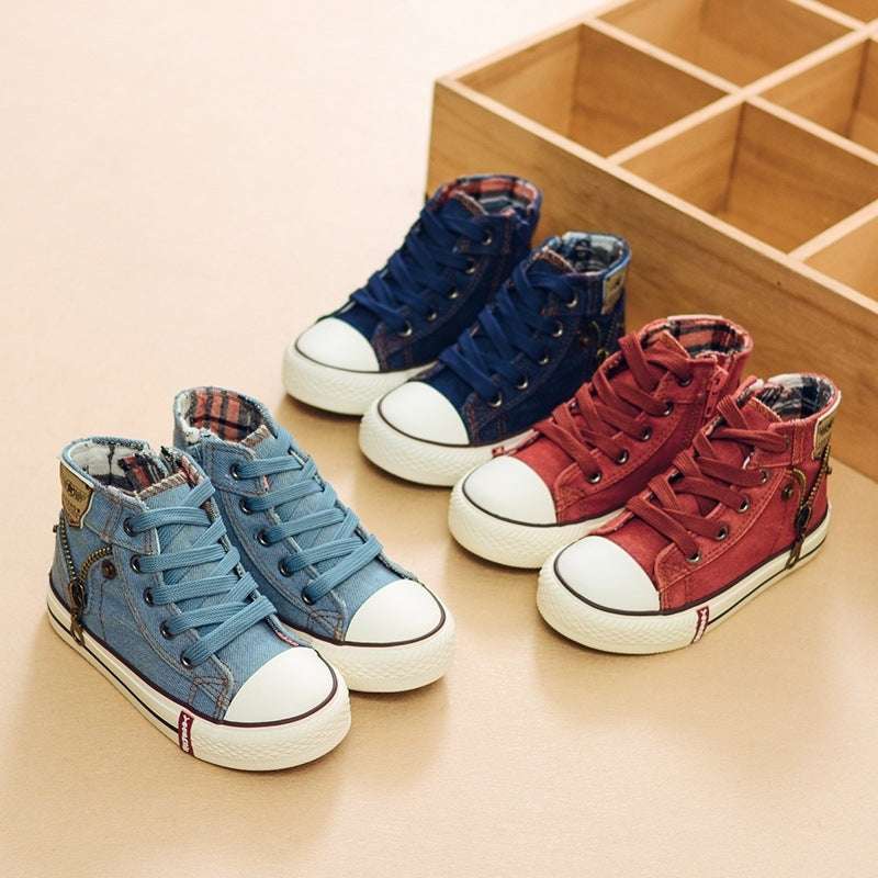 Autumn Expert Skill Children Casual Shoes Boys Girls Sport Shoes Breathable Denim Sneakers Kids Canvas Shoes Baby Boots | Orazek UK Ltd