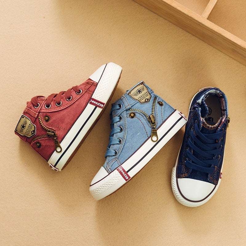 Autumn Expert Skill Children Casual Shoes Boys Girls Sport Shoes Breathable Denim Sneakers Kids Canvas Shoes Baby Boots Orazek UK Ltd
