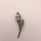 Avocado Green Art Small Fresh Pearl Leaf Brooch | Orazek UK Ltd