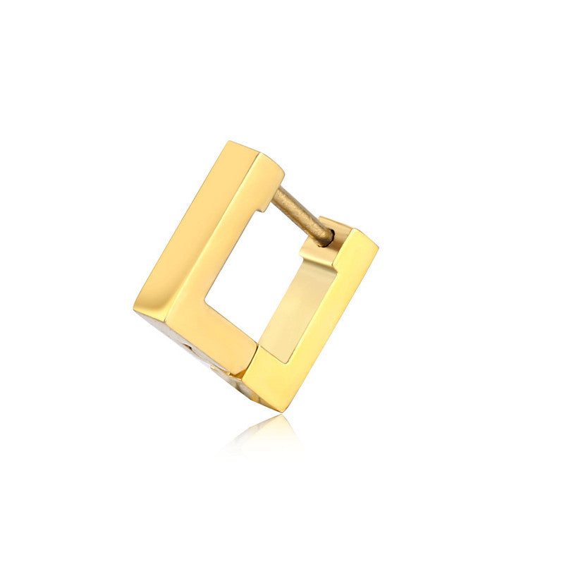 Stainless Steel Creative Hoop Earrings Women Triangular Earrings Fashion Jewelry Huggie Men