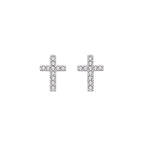 New Fashion Stainless Steel Cross Earrings Product Temperament All Match Birthday Anniversary Earrings Small Gift
