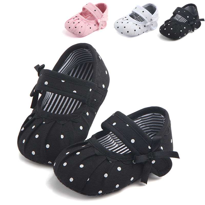 Baby Girl Shoes Cute Polka Dot Princess Kid Anti-slip On Shoes | Orazek UK Ltd