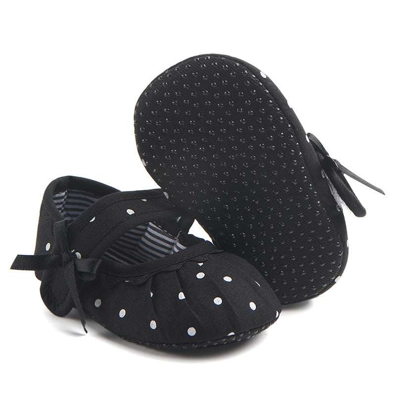 Baby Girl Shoes Cute Polka Dot Princess Kid Anti-slip On Shoes | Orazek UK Ltd