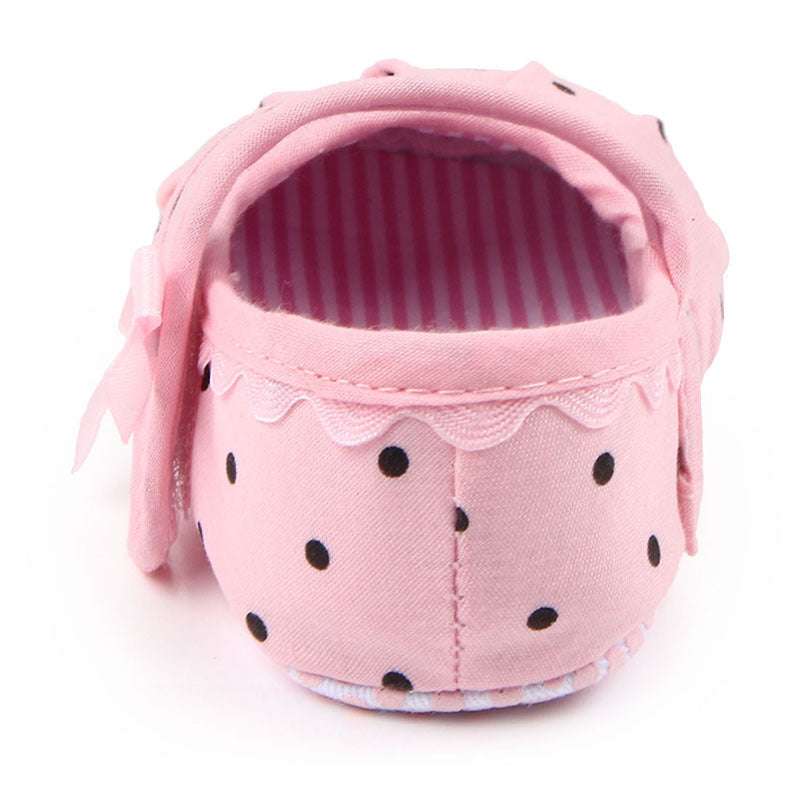 Baby Girl Shoes Cute Polka Dot Princess Kid Anti-slip On Shoes | Orazek UK Ltd