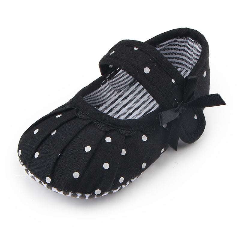 Baby Girl Shoes Cute Polka Dot Princess Kid Anti-slip On Shoes | Orazek UK Ltd