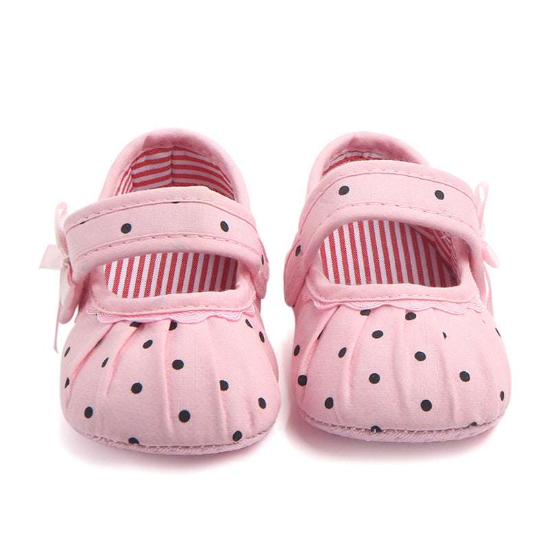 Baby Girl Shoes Cute Polka Dot Princess Kid Anti-slip On Shoes | Orazek UK Ltd