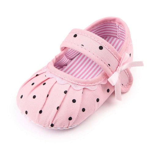 Baby Girl Shoes Cute Polka Dot Princess Kid Anti-slip On Shoes Orazek UK Ltd