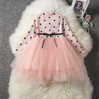 Baby Girls Spring Winter Long Sleeve Tutu Lace Dresses Infantil Newborn Party Clothes Casual Wear | Orazek UK Ltd