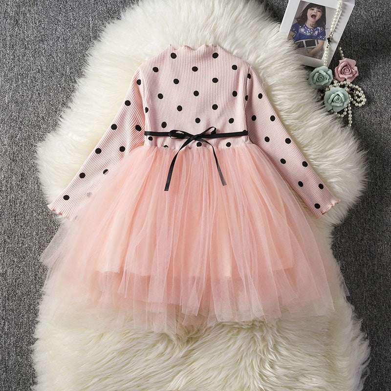 Baby Girls Spring Winter Long Sleeve Tutu Lace Dresses Infantil Newborn Party Clothes Casual Wear | Orazek UK Ltd