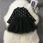 Baby Girls Spring Winter Long Sleeve Tutu Lace Dresses Infantil Newborn Party Clothes Casual Wear | Orazek UK Ltd