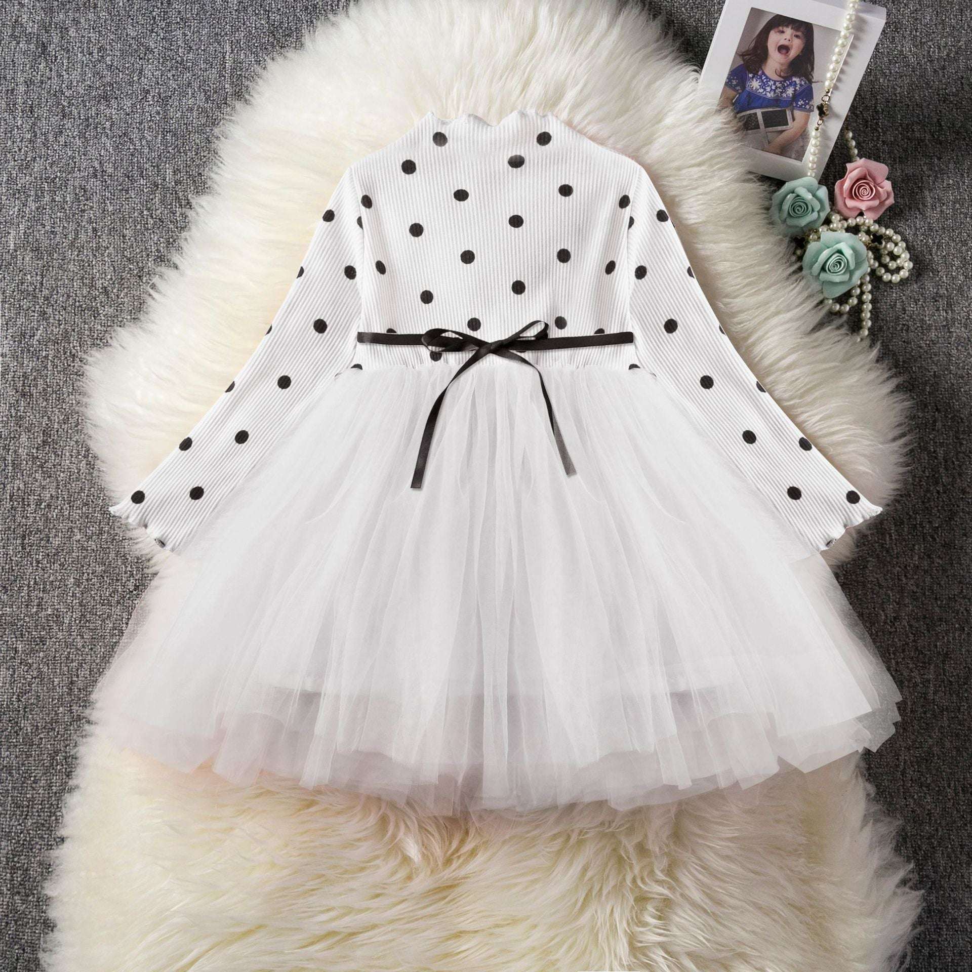 Baby Girls Spring Winter Long Sleeve Tutu Lace Dresses Infantil Newborn Party Clothes Casual Wear | Orazek UK Ltd