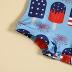 Baby Printed Front Knotted Suspender Pants | Orazek UK Ltd