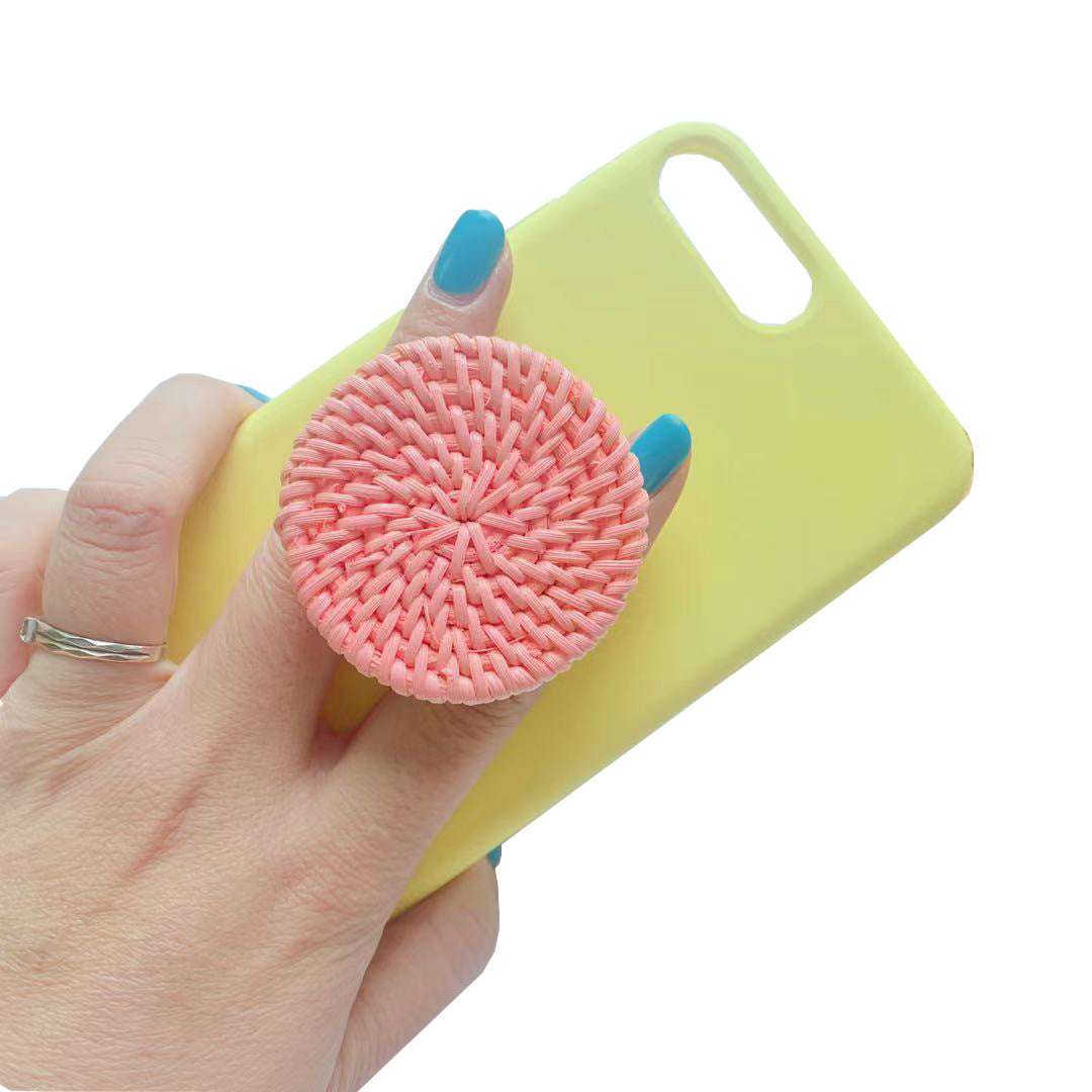 Bamboo Woven Telescopic Mobile Phone Folding Stand Gift Jewelry Accessories | Orazek UK Ltd