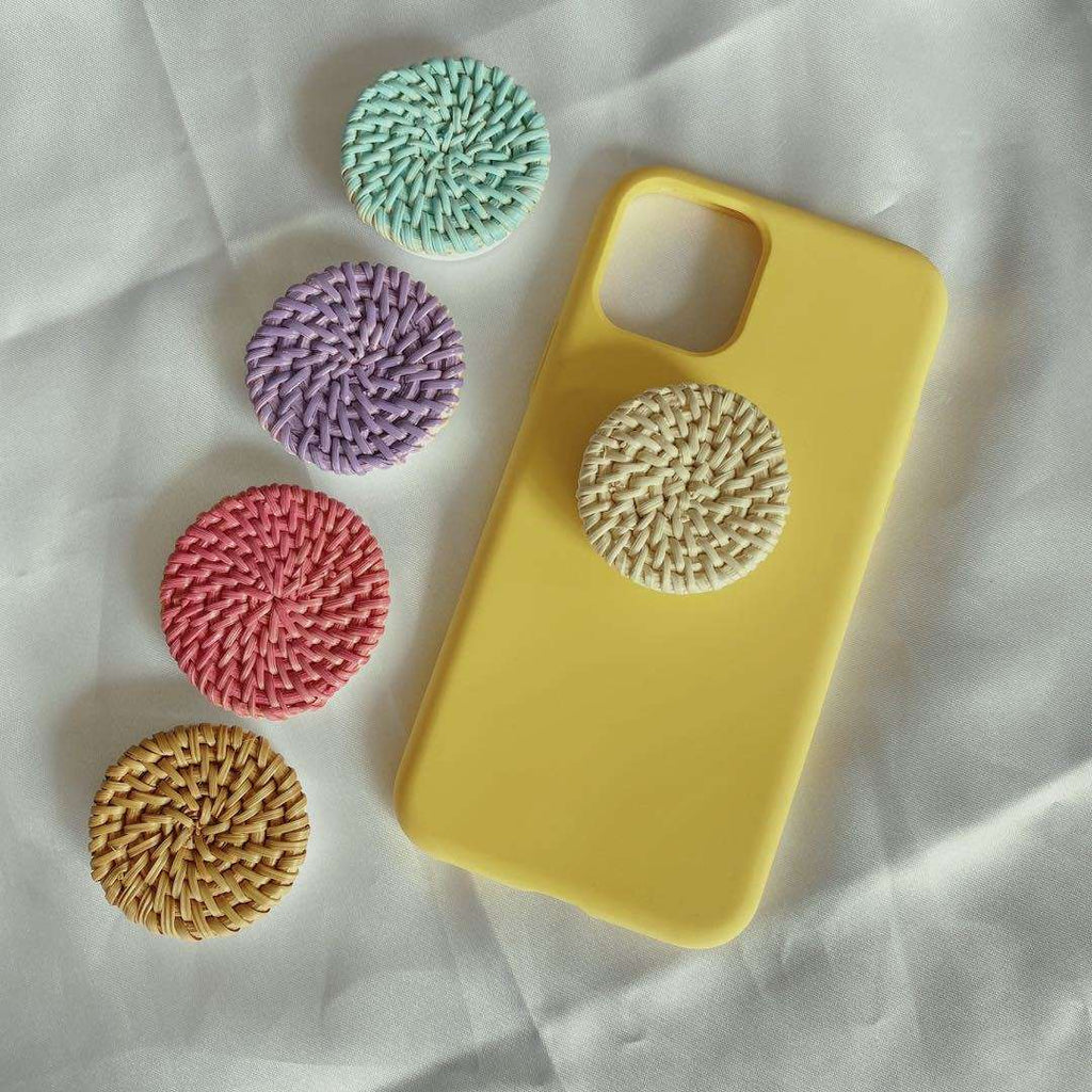 Bamboo Woven Telescopic Mobile Phone Folding Stand Gift Jewelry Accessories | Orazek UK Ltd
