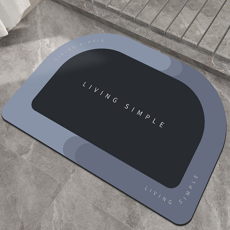 Bath Mat Entrance Door Mat Super Absorbent Bathroom Mats Quick Drying Bathroom Carpet Modern Simple Non-Slip Floor Mats Home | Orazek UK Ltd