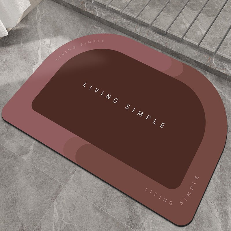 Bath Mat Entrance Door Mat Super Absorbent Bathroom Mats Quick Drying Bathroom Carpet Modern Simple Non-Slip Floor Mats Home | Orazek UK Ltd