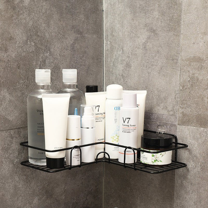 Bathroom Shelf Corner Frame Shower Wrought Iron Kitchen Accessories Storage Rack Holder Bathroom Shelves Bathroom Equipment | Orazek UK Ltd