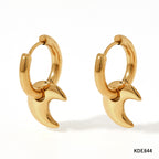 XINGX Earrings Stainless Steel Glossy Earrings