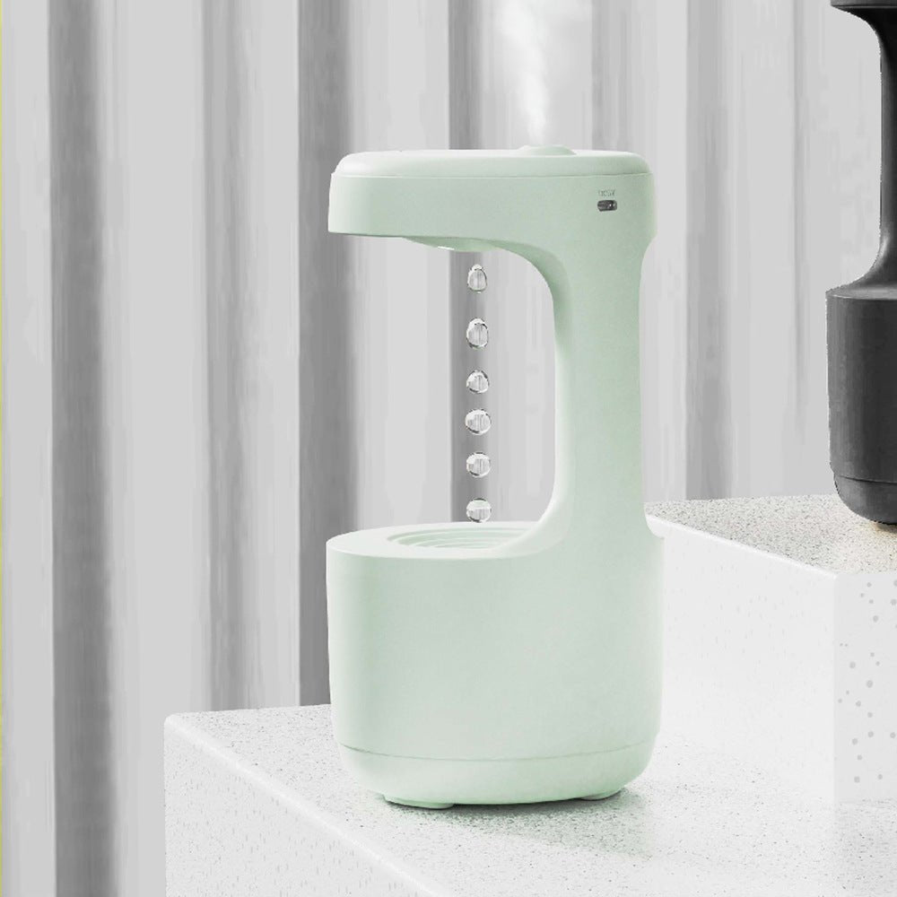 Bedroom Anti-Gravity Humidifier With Clock Water Drop Backflow Aroma Diffuser Large Capacity Office Bedroom Mute Heavy Fog Household Sprayer | Orazek UK Ltd