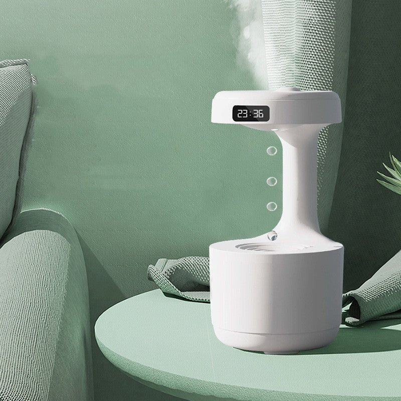 Bedroom Anti-Gravity Humidifier With Clock Water Drop Backflow Aroma Diffuser Large Capacity Office Bedroom Mute Heavy Fog Household Sprayer | Orazek UK Ltd