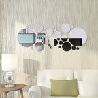 Big And Small Circles Mirror Sticker 3D Stereo Acrylic Wall Decoration | Orazek UK Ltd