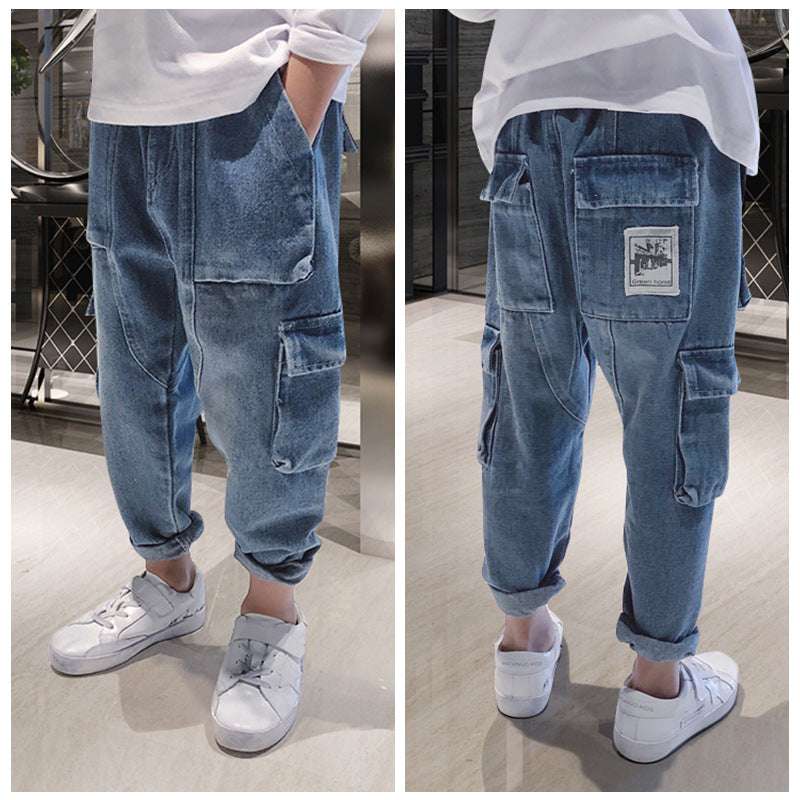 Big Kids Loose Harem Trousers Big Kids Plus Fleece Padded Overalls | Orazek UK Ltd