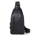 Black Sling Crossbody Backpack Shoulder Bag For Men Chest Bag | Orazek UK Ltd