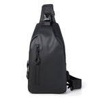 Black Sling Crossbody Backpack Shoulder Bag For Men Chest Bag | Orazek UK Ltd