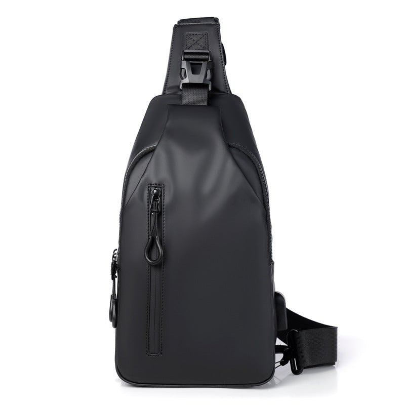 Black Sling Crossbody Backpack Shoulder Bag For Men Chest Bag | Orazek UK Ltd