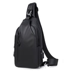 Black Sling Crossbody Backpack Shoulder Bag For Men Chest Bag | Orazek UK Ltd