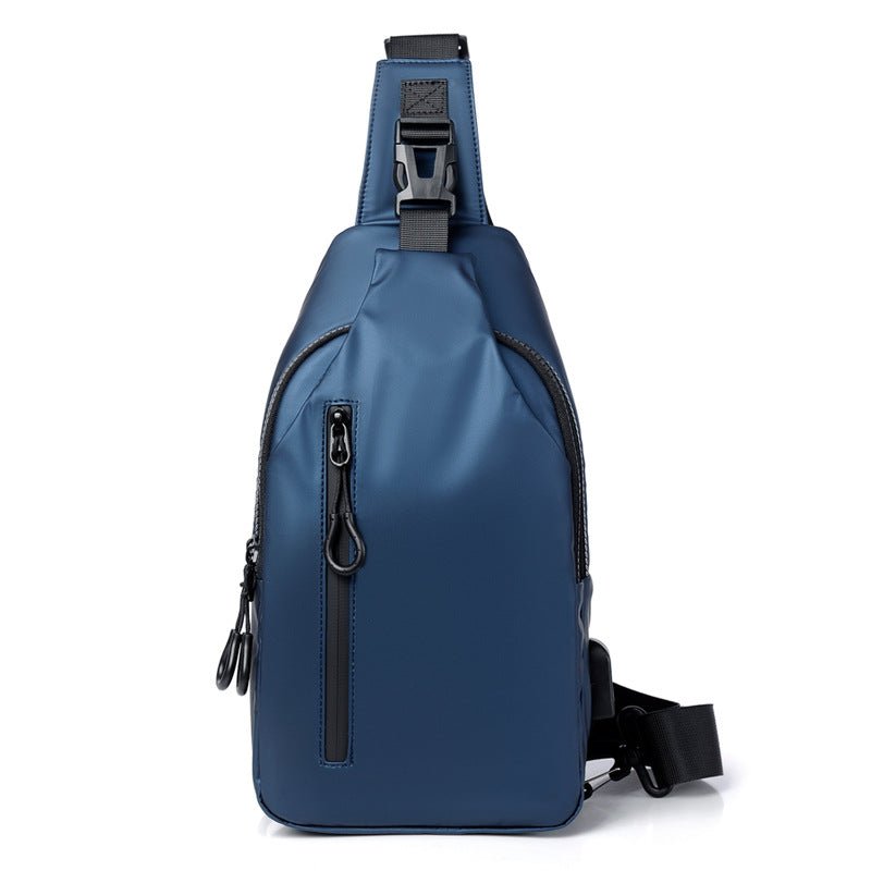 Black Sling Crossbody Backpack Shoulder Bag For Men Chest Bag | Orazek UK Ltd