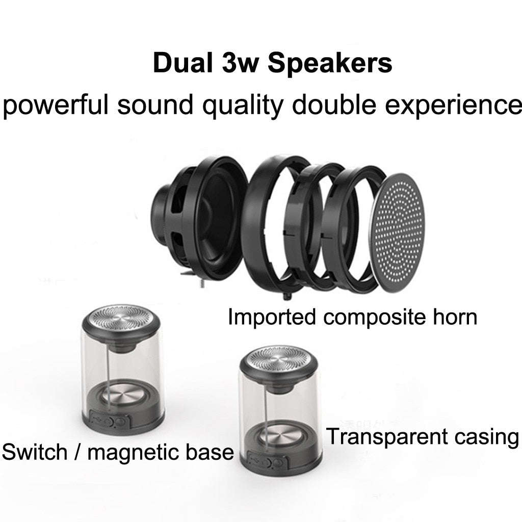 Bluetooth speaker magnetic transparent speaker | Orazek UK Ltd